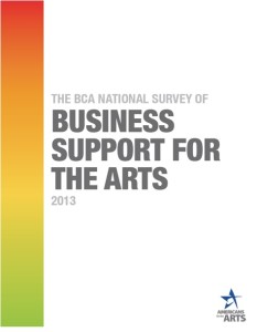 BCA National Survey of Business Support for the Arts 2013