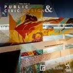 Photo of a brightly painted mural on the side of a municipal parking garage. Text reads “Jorge and Darlene Pérez Prize in Public Art & Civic Design” with logos for The Jorge M. Pérez Family Foundation and Americans for the Arts.