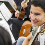 Pablo Esteban Quiñonez Paz learned to play guitar through Lead Guitar, part of the UA CFA in Schools outreach program. He plans to pursue a degree in music at the UA.