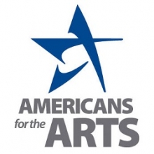 Blue star with "Americans for the Arts" below it in gray letters, all against a white background
